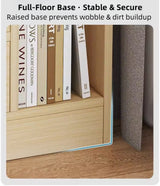 2x bedside table pair lockable drawer curved sides modern design bedroom - Close-Up Angle