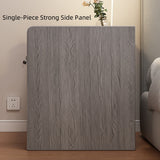 2x bedside table with drawer and shelf modern nightstand bedroom furniture - Side View