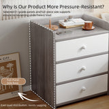 2x bedside table with drawer and shelf modern nightstand bedroom furniture - Extra Image