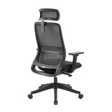 Carlie High Back Molded Foam Seat Ergonomic Office Chair In Black - Side View