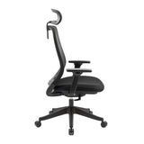 Carlie High Back Molded Foam Seat Ergonomic Office Chair In Black - Top-Down View