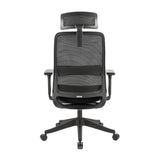 Carlie High Back Molded Foam Seat Ergonomic Office Chair In Black - 45-Degree Angle