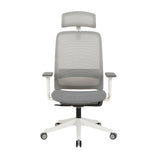 Carlie High Back Molded Foam Seat Ergonomic Office Chair In Grey - Front View