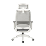 Carlie High Back Molded Foam Seat Ergonomic Office Chair In Grey - Top-Down View