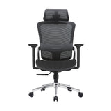 Elena High Back Full Mesh Ergonomic Office Chair In Black - Front View
