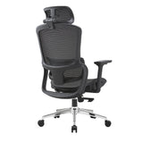 Elena High Back Full Mesh Ergonomic Office Chair In Black - Side View