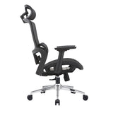 Elena High Back Full Mesh Ergonomic Office Chair In Black - Top-Down View