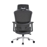 Elena High Back Full Mesh Ergonomic Office Chair In Black - 45-Degree Angle
