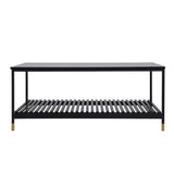 ALCONA Coffee Table In Matte Black - Front View