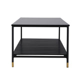 ALCONA Coffee Table In Matte Black - 45-Degree Angle