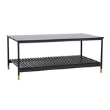 ALCONA Coffee Table In Matte Black - Side View