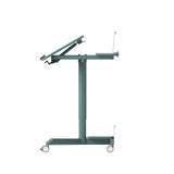 Mobile Home Office Sit and Stand Desk With Tilting Desktop - Front View