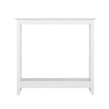 Coastal Console Table in White - Front View