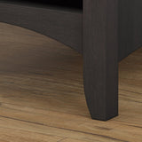Salinas 5 Shelf Bookcase Black - Top-Down View