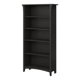 Salinas 5 Shelf Bookcase Black - Front View