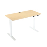 1.2m Sit And Stand Desk in Natural - Front View