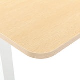 1.2m Sit And Stand Desk in Natural - Side View