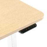 1.2m Sit And Stand Desk in Natural - 45-Degree Angle