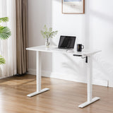 1.2m Sit And Stand Desk In White - 45-Degree Angle