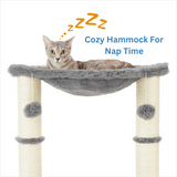 Petwiz 52cm Faux Fur Cat Tree - Front View