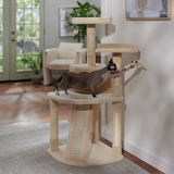 Petwiz 132cm Mimi Cat Scratching Post Condo Tree - Front View