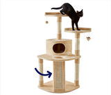 Petwiz 132cm Mimi Cat Scratching Post Condo Tree - Side View