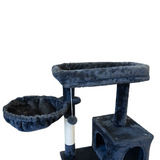 Petwiz 100cm Luna Premium Cat Tree Scratching Post - Rear View