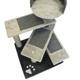Petwiz Multi Level PawPal Scratching Post Cat Tree - Side View