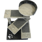 Petwiz Multi Level PawPal Scratching Post Cat Tree - Top-Down View