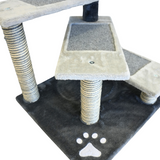 Petwiz Multi Level PawPal Scratching Post Cat Tree - 45-Degree Angle