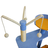 Petwiz KityKat Playland Cat Tree Scratching Post Pole - Side View