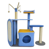 Petwiz KityKat Playland Cat Tree Scratching Post Pole - 45-Degree Angle