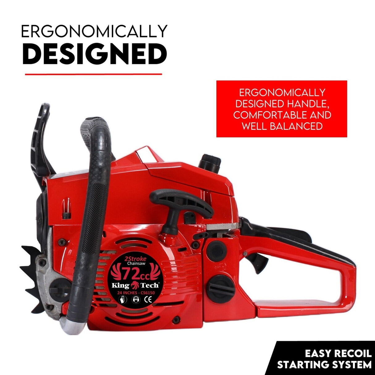 Commercial Petrol Chainsaw 24 Bar Chain Saw Tree Pruning Top Handle