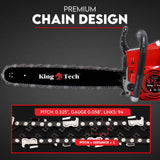Commercial Petrol Chainsaw 24 Bar Chain Saw Tree Pruning Top Handle - Rear View