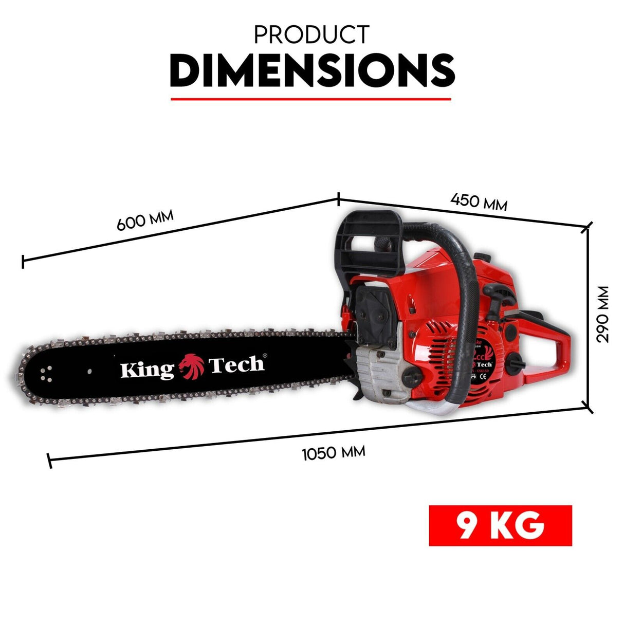 Commercial Petrol Chainsaw 24 Bar Chain Saw Tree Pruning Top Handle
