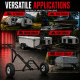 600lbs Trailer Dolly with 48mm Ball Solid Tires Portable Tow Dolly Wheel Tow - Low Angle