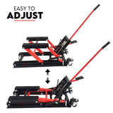 Low Profile Motorcycle ATV 680kg Motorbike Hydraulic Jack Stand Tie Down - 45-Degree Angle