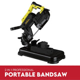 Portable Band Saw 127mm Cold Cut Metal Cut Chop Bandsaw Steel Hand Drop