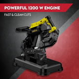 Portable Band Saw 127mm Cold Cut Metal Cut Chop Bandsaw Steel Hand Drop - Front View