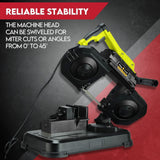 Portable Band Saw 127mm Cold Cut Metal Cut Chop Bandsaw Steel Hand Drop - Top-Down View