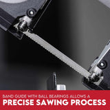 Portable Band Saw Cold Cut Metal Cut Off Chop Bandsaw 127mm - Close-Up Angle