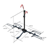 2 E Bike Rack Bicycle Carrier Hitch Rear Platform for Car SUV Foldable 2 Inch - Front View