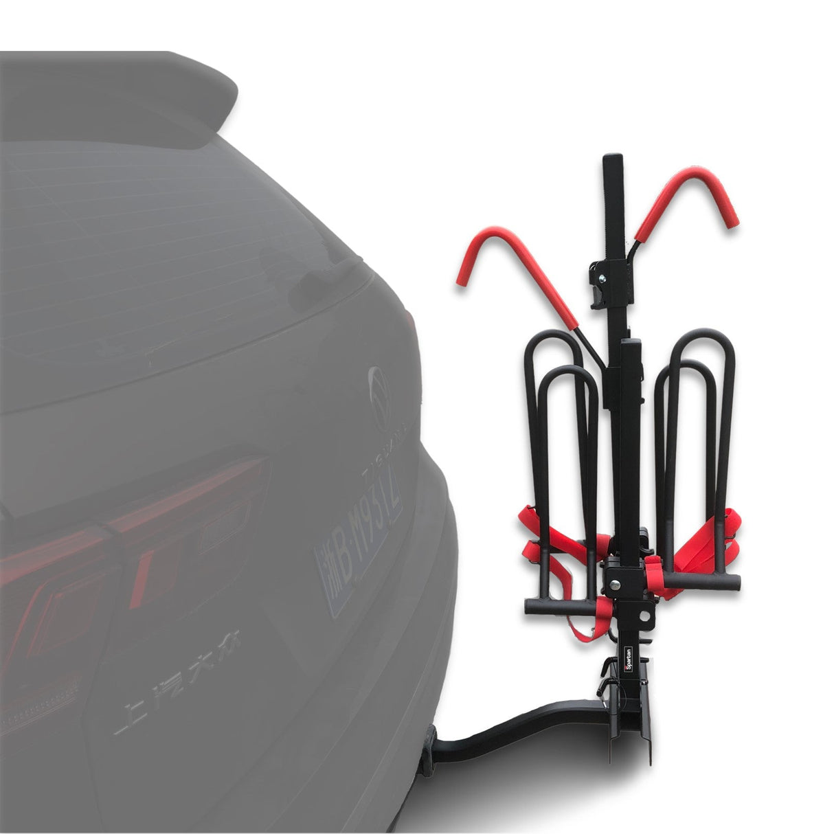 2 Bicycle Bike Rack Rear Car Carrier 2 Hitch Mount Platform Foldable