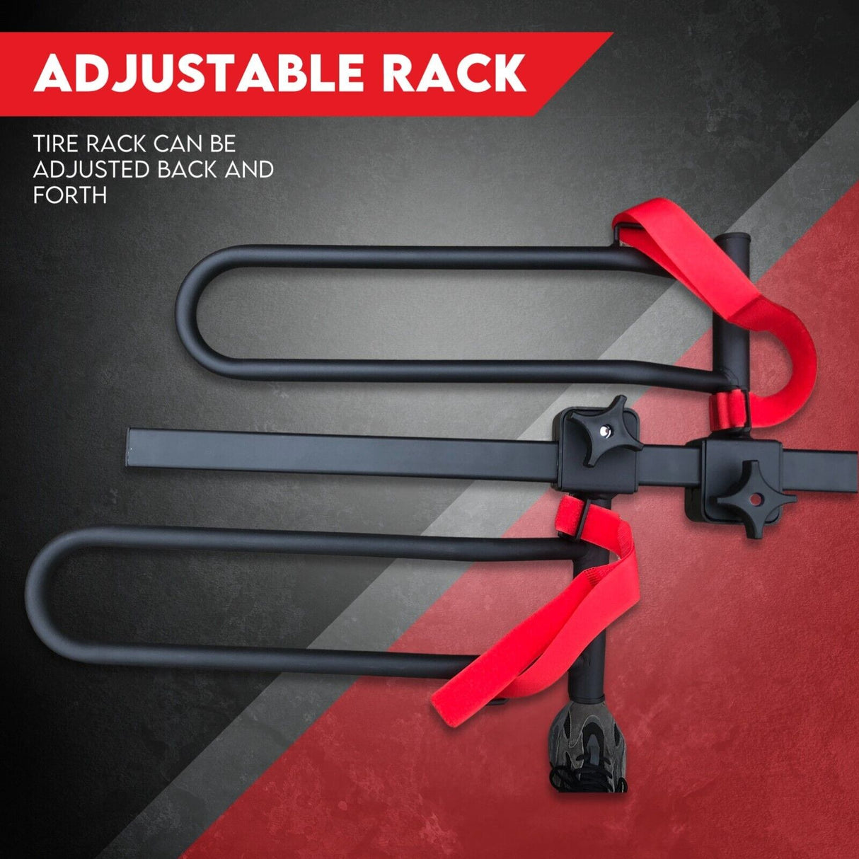 2 Bicycle Bike Rack Rear Car Carrier 2 Hitch Mount Platform Foldable