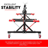 Car Rotisserie Heavy Duty 2000lb Auto Boat Frame Body Repair Restoration - Side View