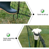 Electric Chicken Netting 60m x 115cm Green Double Prong Poultry Mesh Fence