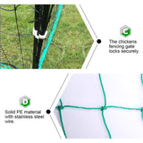 Electric Chicken Netting 60m x 115cm Green Double Prong Poultry Mesh Fence - Rear View