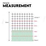 POULTRY NETTING Quality Net Chicken Electric Fence 60m X 115cm - Top-Down View