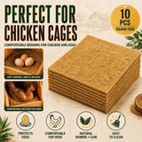 10 Piece Chicken Nest Box Liners Soft Cushions Hen Laying Coop Nest Pads Poultry - 45-Degree Angle