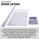 Automatic Chicken Coop Door Opener Cage Closer Timer and Light Sensor - Side View